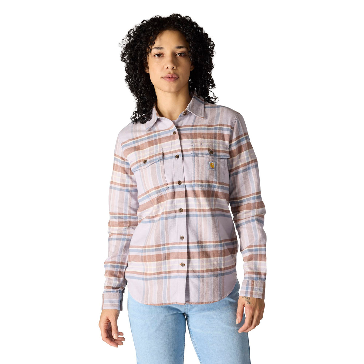 Carhartt Women's Tencel Fiber Series Relaxed Fit Plaid Shirt
