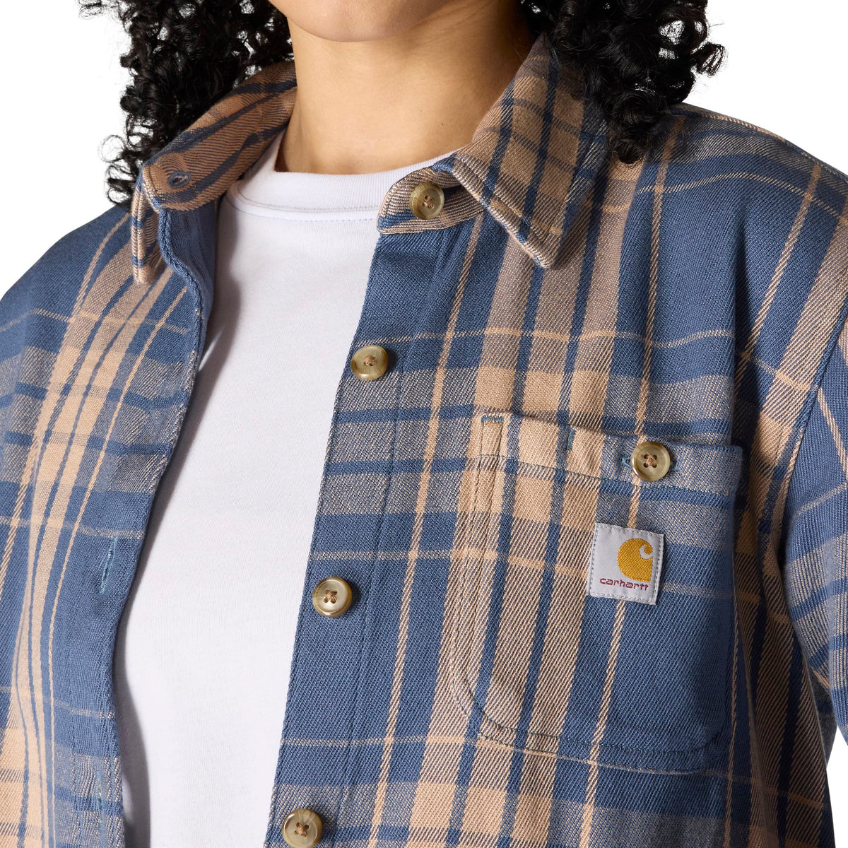 Carhartt Women's Tencel Fiber Series Loose Fit Twill Plaid Shirt