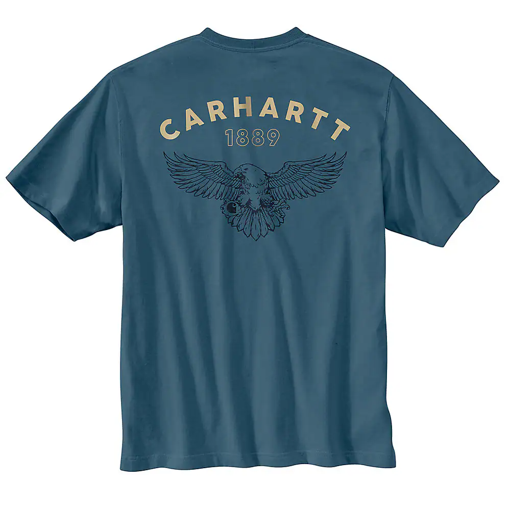 Carhartt Men's Relaxed Fit Lightweight Short-Sleeve Eagle Graphic T-Shirt