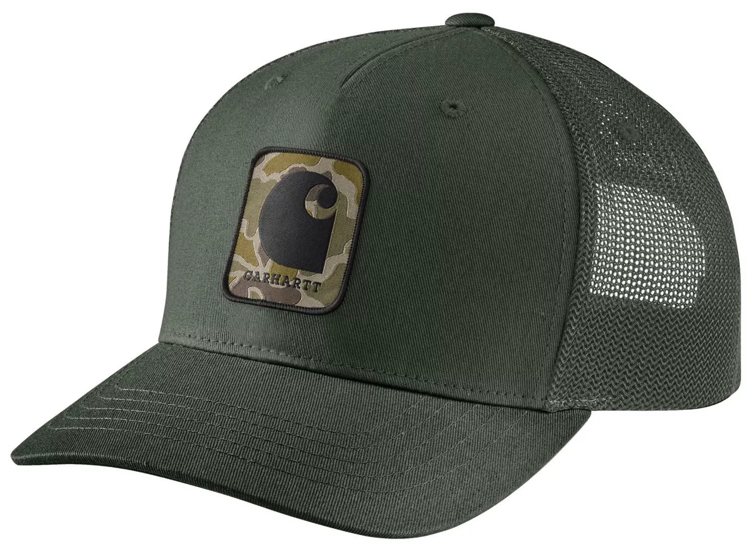Carhartt Rugged Flex Twill Mesh-Back Camo Patch Cap