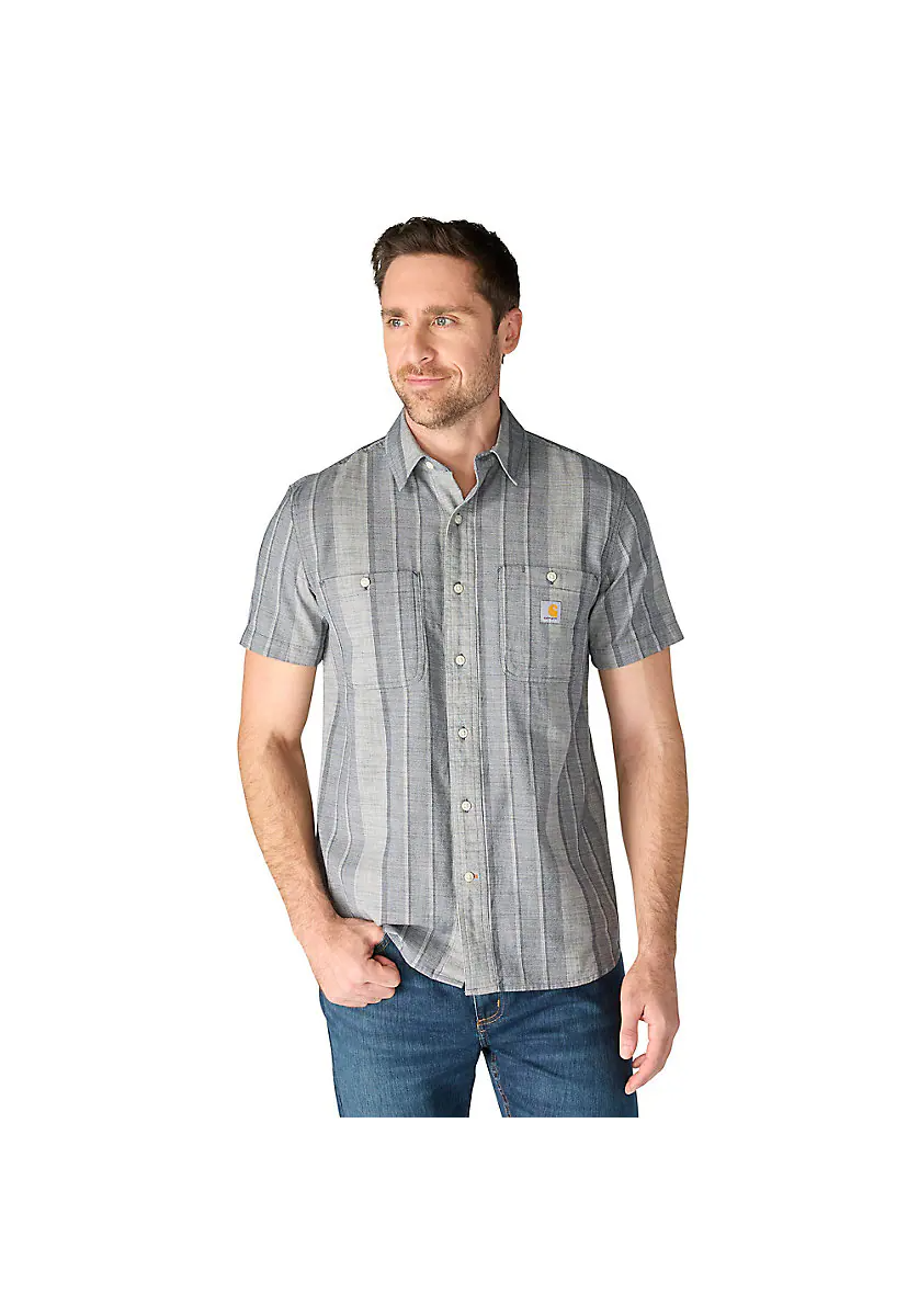 Carhartt Men's Bozeman Relaxed Short-Sleeve Plaid Shirt