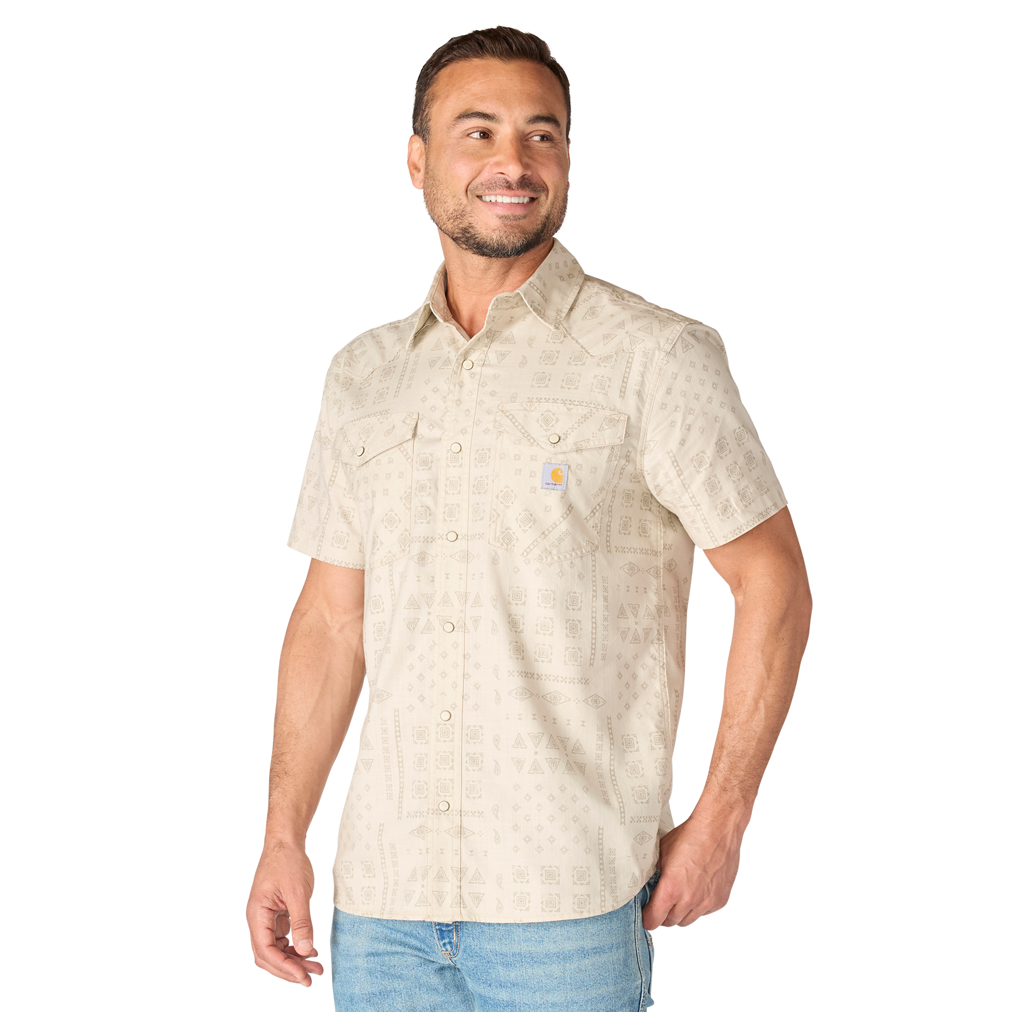 Carhartt Men's Montana Bozeman Relaxed Fit Short-Sleeve Plaid Shirt