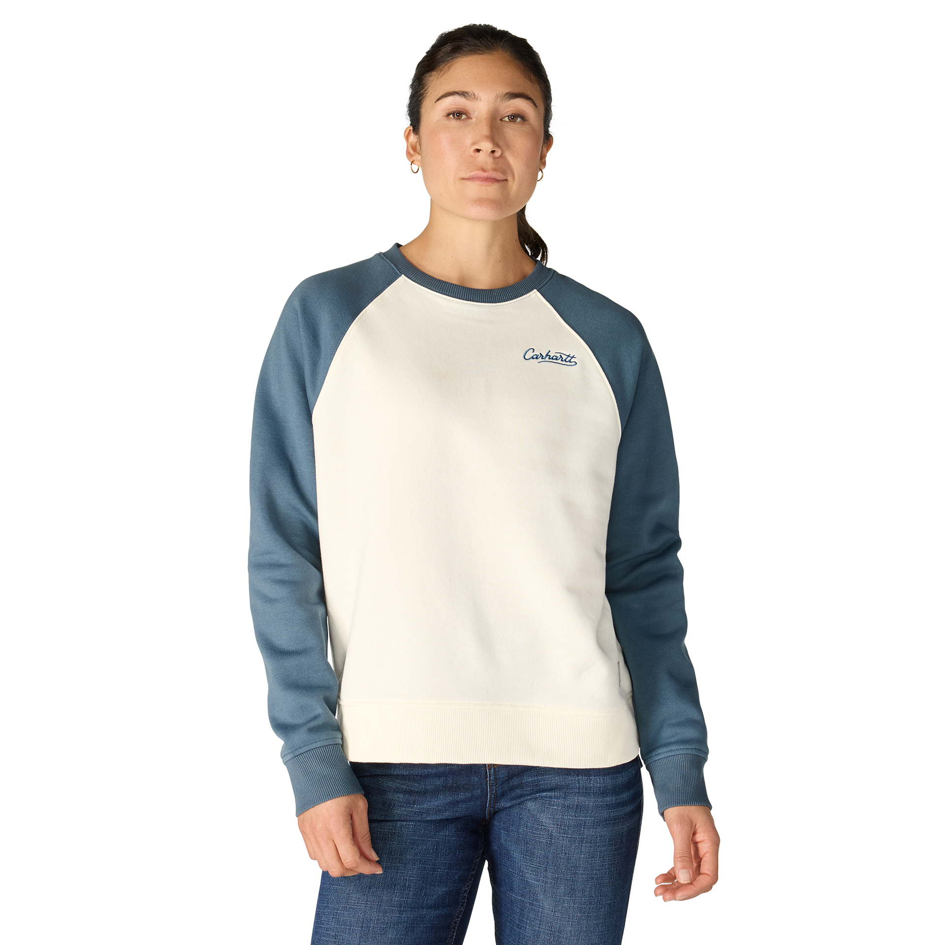 Carhartt Women's Sawyer Crewneck Sweatshirt - Eggshell