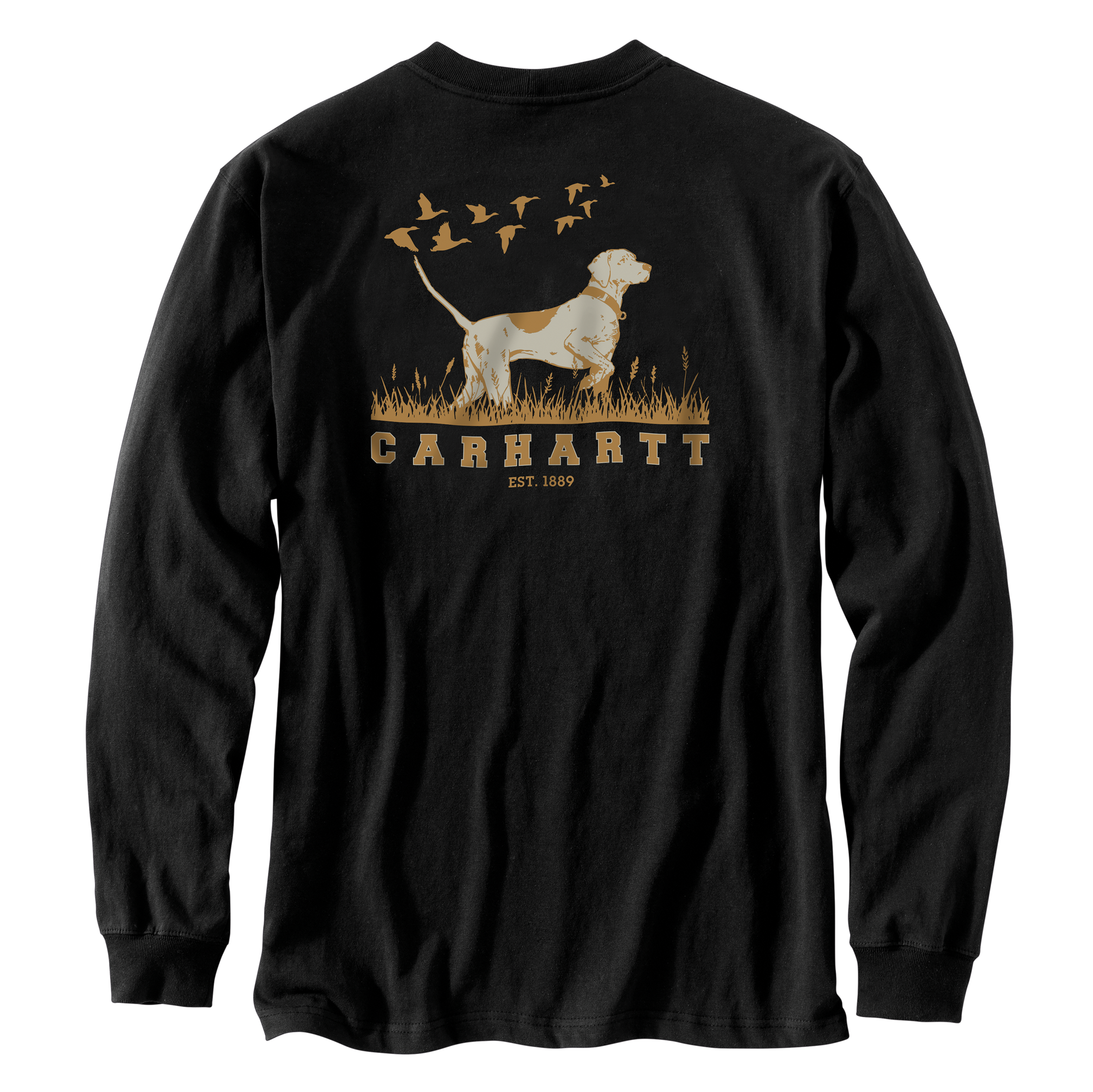 Carhartt Men's Irvine Relaxed Fit Pointer Graphic Long-Sleeve T-Shirt