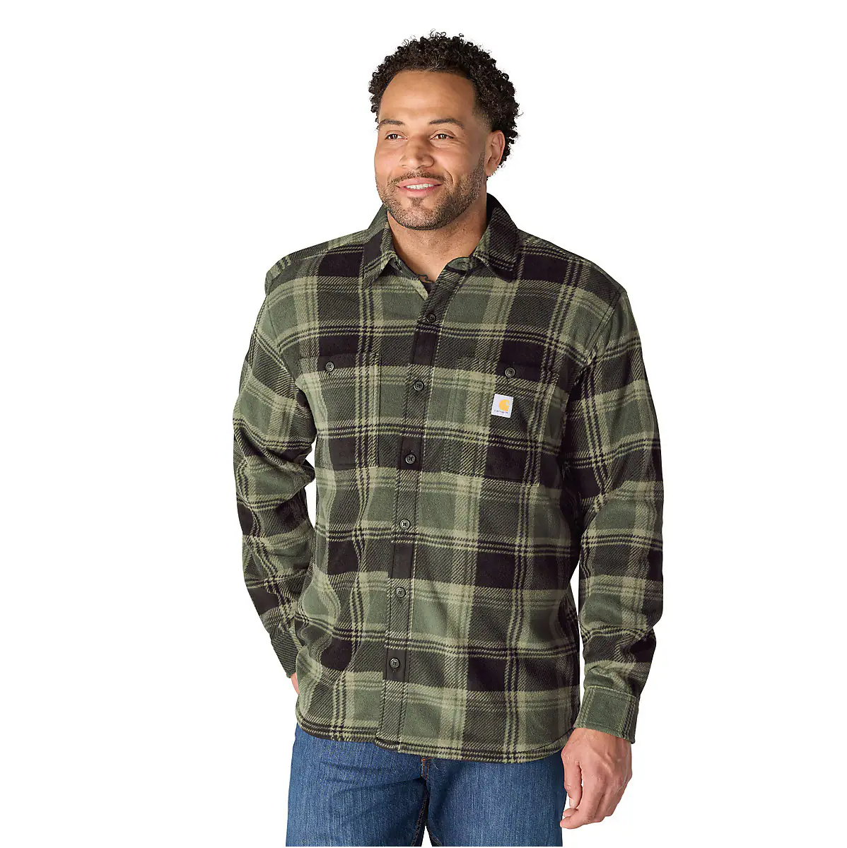 Carhartt Men's Petoskey Loose Fit Long-Sleeve Printed Shirt