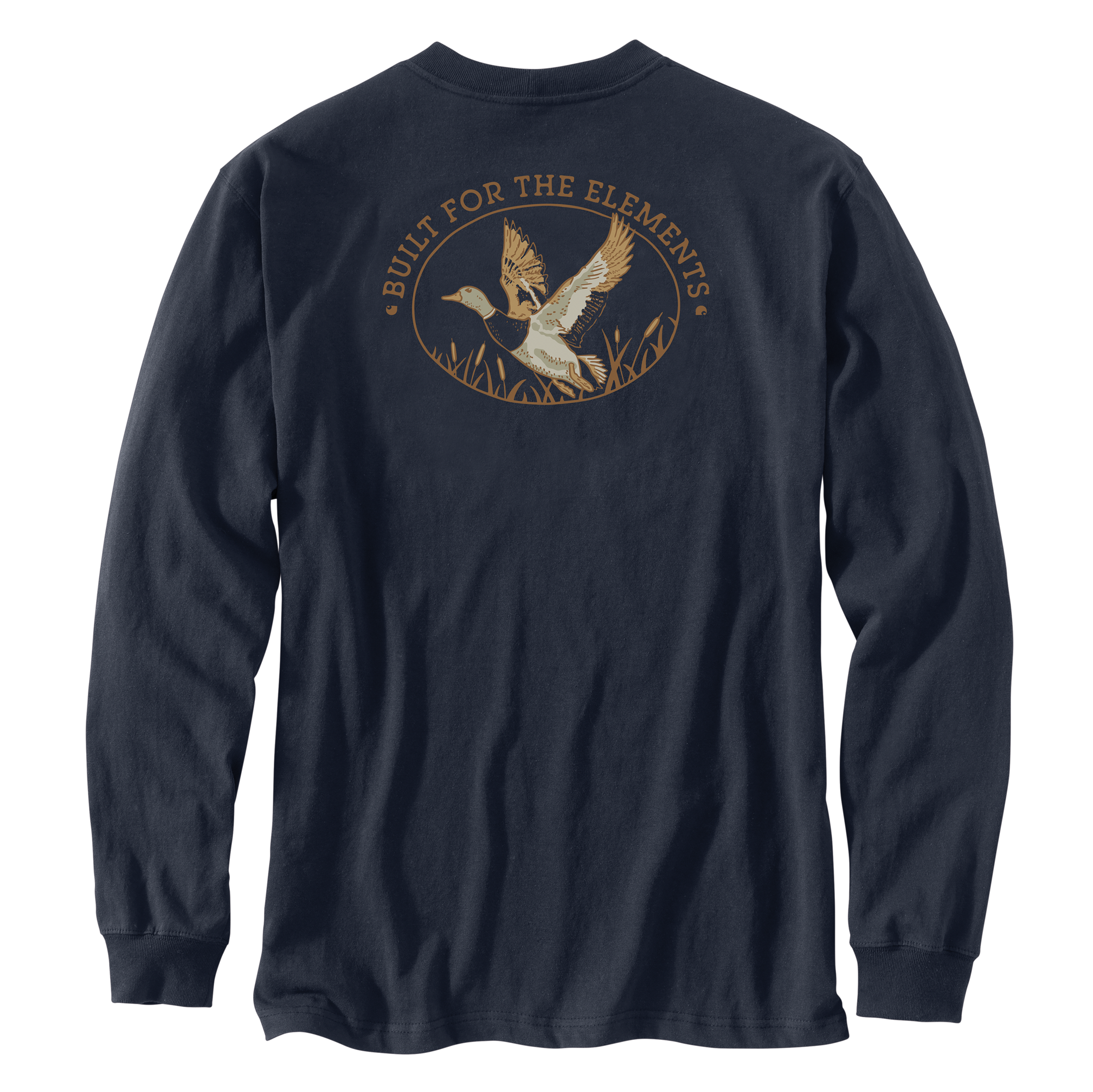 Carhartt Men's Irvine Relaxed Fit Duck Badge Graphic Long-Sleeve T-Shirt