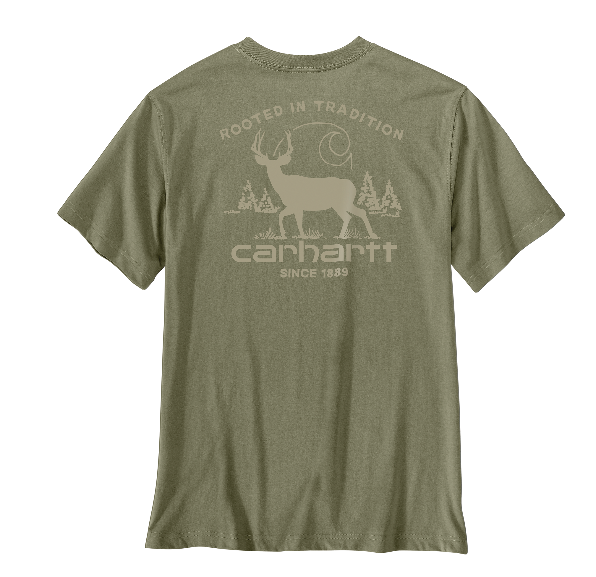 Carhartt Men's Irvine Relaxed Deer Landscape Short-Sleeve T-Shirt