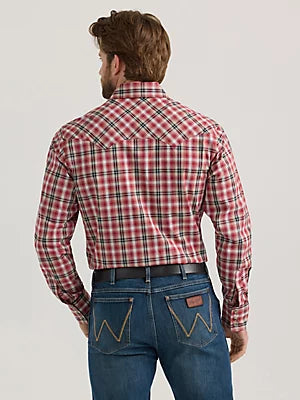 Wrangler Retro Long Sleeve Sawtooth Snap Pocket Western Shirt