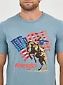 Wrangler Men's American Flag Logo T-Shirt