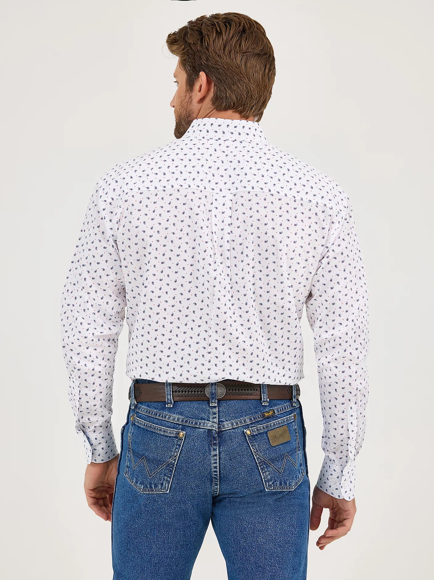 Wrangler Men's George Strait Long-Sleeve Button Down One Pocket Shirt