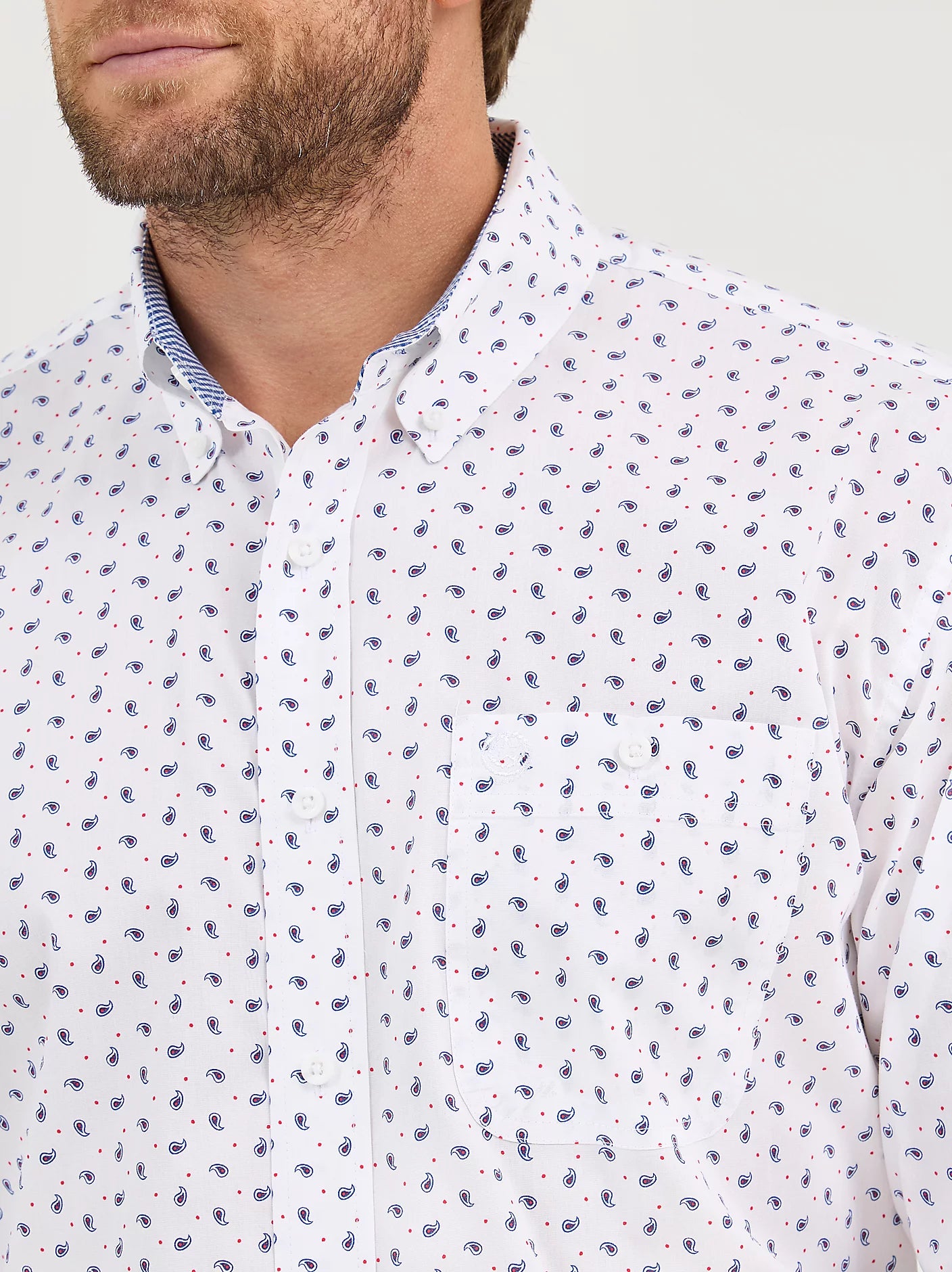 Wrangler Men's George Strait Long-Sleeve Button Down One Pocket Shirt