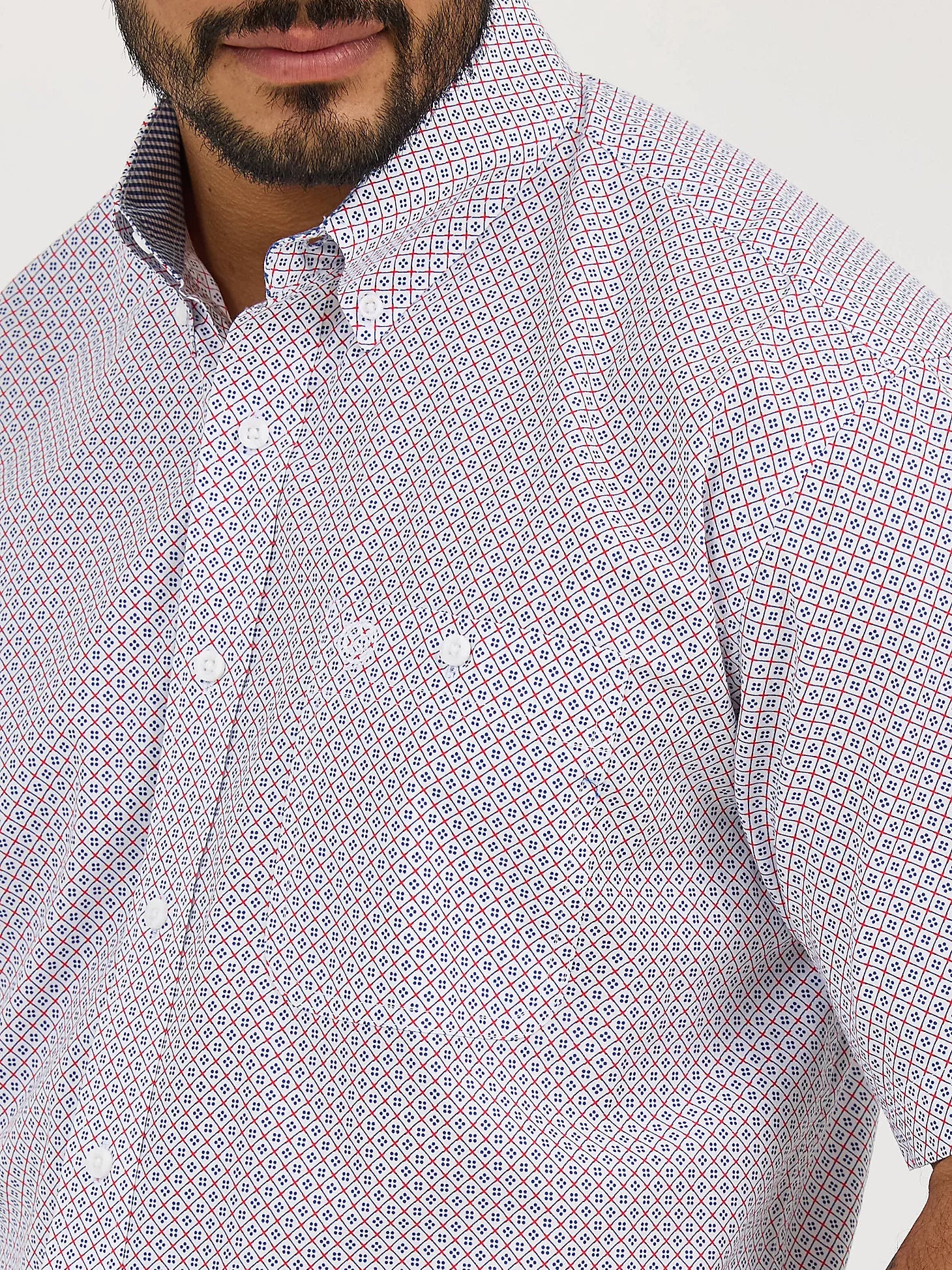 Wrangler Men's George Strait Short-Sleeve One Pocket Button Down Shirt