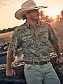 Wrangler Men's All Terrain Gear Print Performance Short-Sleeve Shirt