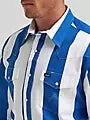 Wrangler Men's Vintage-Inspired Brushpopper Western Snap Workshirt