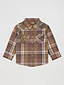 Wrangler Little Boy's Long-Sleeve Plaid Western Snap Shirt