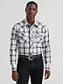 Wrangler Men's Retro Long-Sleeve Sawtooth Snap Pocket Western Shirt
