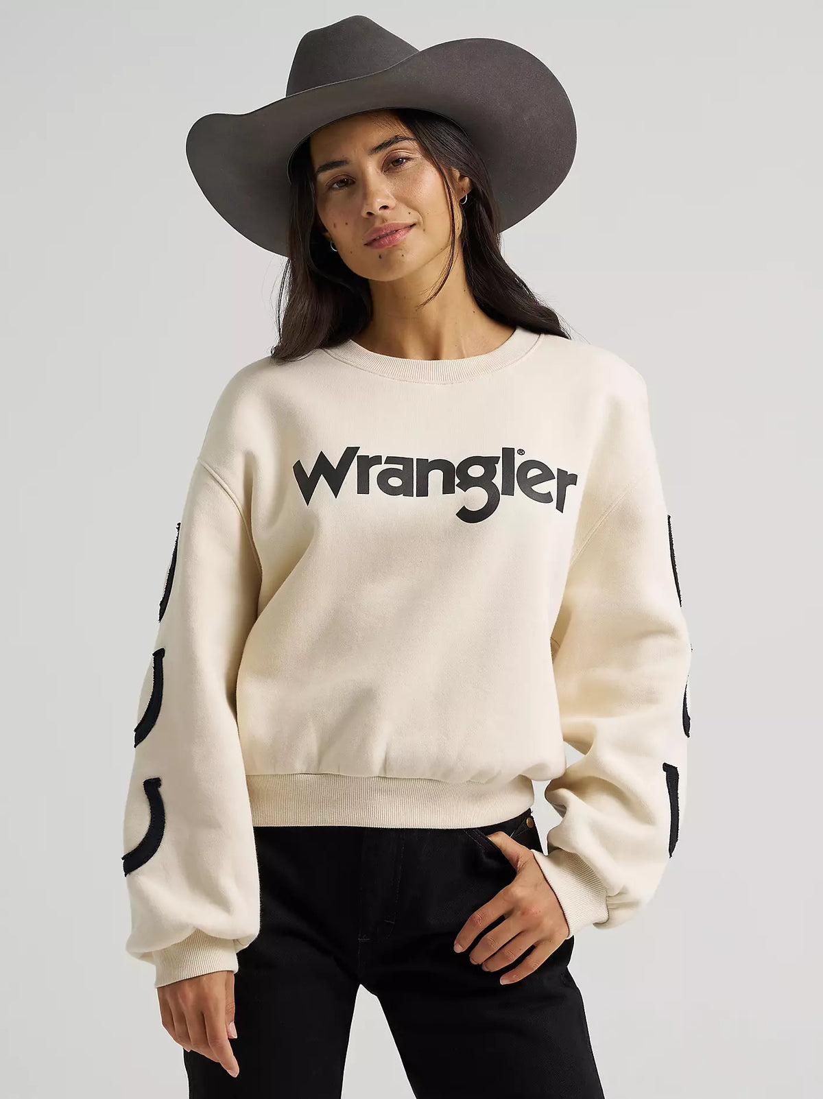 Wrangler Women's Lucky Logo Crew Sweatshirt
