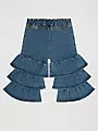 Wrangler Little Girls Tiered Flare Jeans