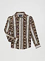 Wrangler Boy's Checotah Long-Sleeve Western Snap Shirt