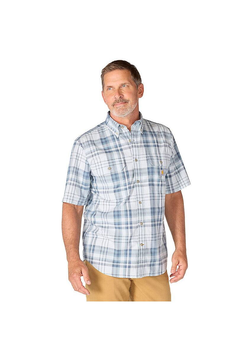 Carhartt Men's Fort Loose Short-Sleeve Plaid Shirt