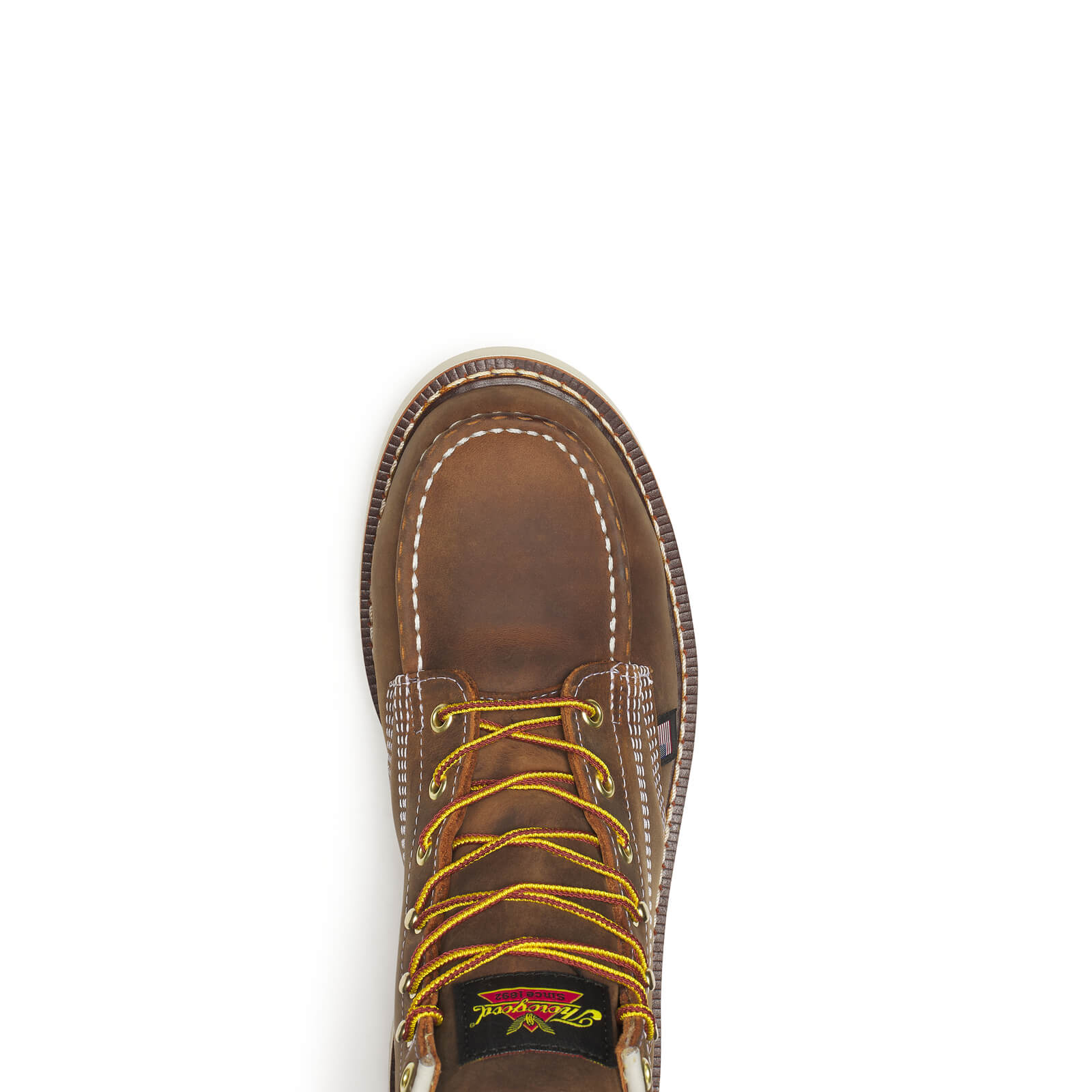 Thorogood Men's American Heritage 6 Inch Steel Toe Trail Crazy Horse Moc Toe MaxWear Wedge