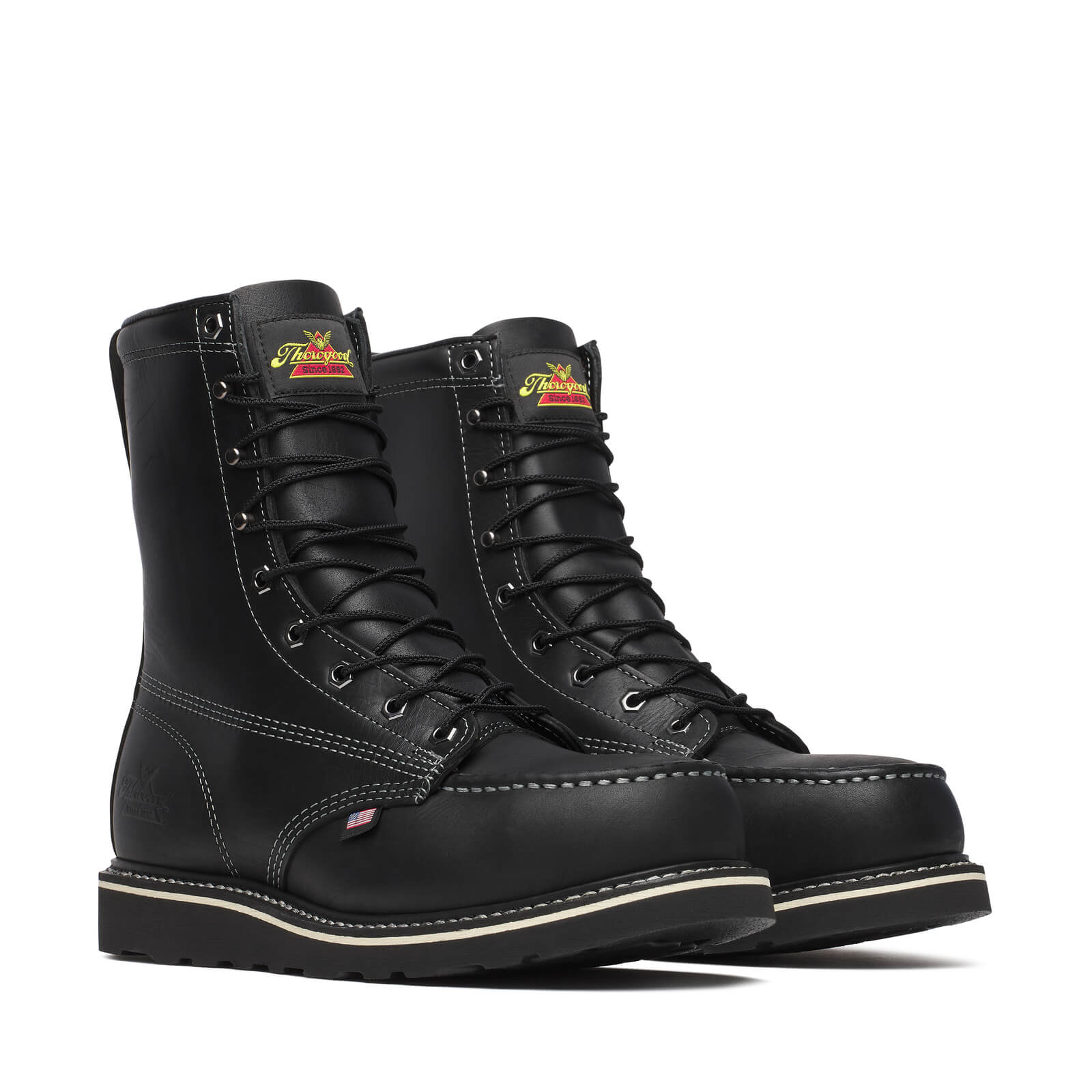 Thorogood Men's Midnight Series 8 Inch Moc Safety Toe Work Boot