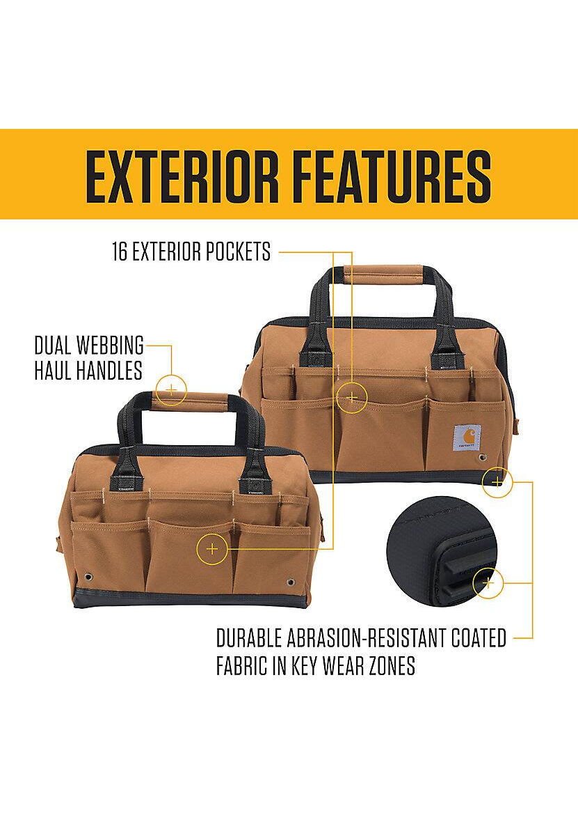 Carhartt 14-Inch 25-Pocket Heavyweight Tool Bag