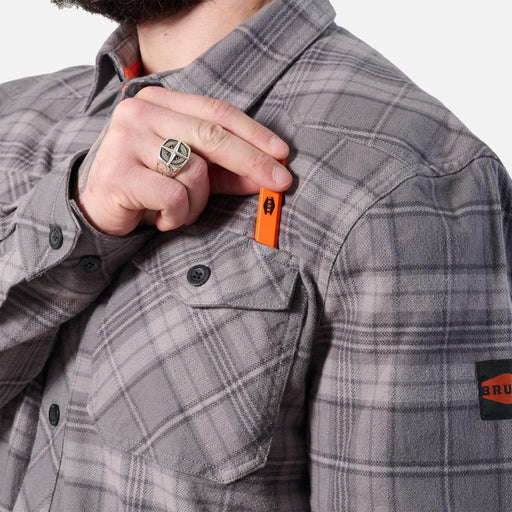 Brunt Men's Clark Heavyweight Flannel Work Shirt