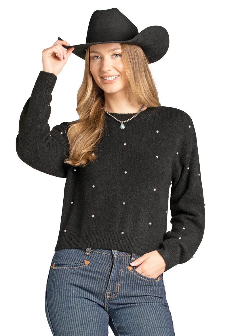 Rock & Roll Women's Rhinestone Sweater