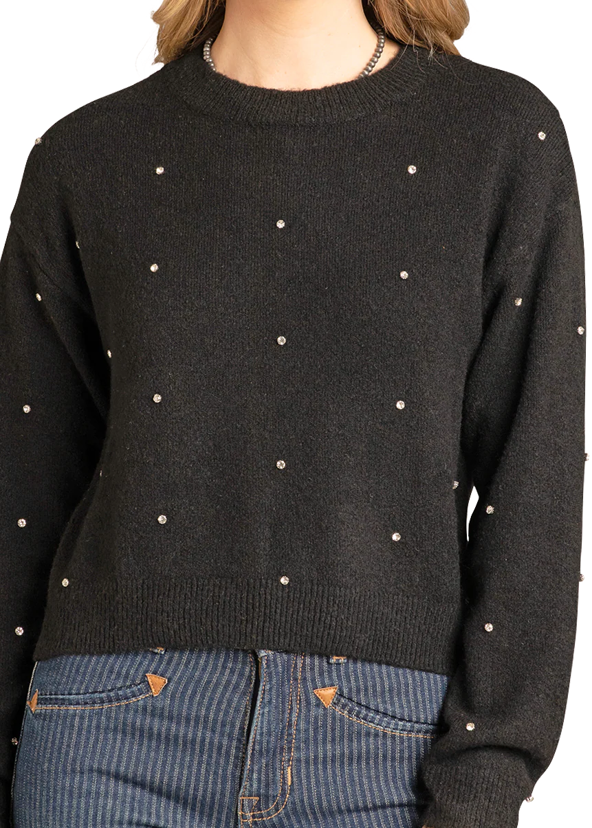 Rock & Roll Women's Rhinestone Sweater