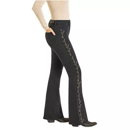 Rock & Roll Denim Women's Side Seam Embroidered Bootcut Jeans