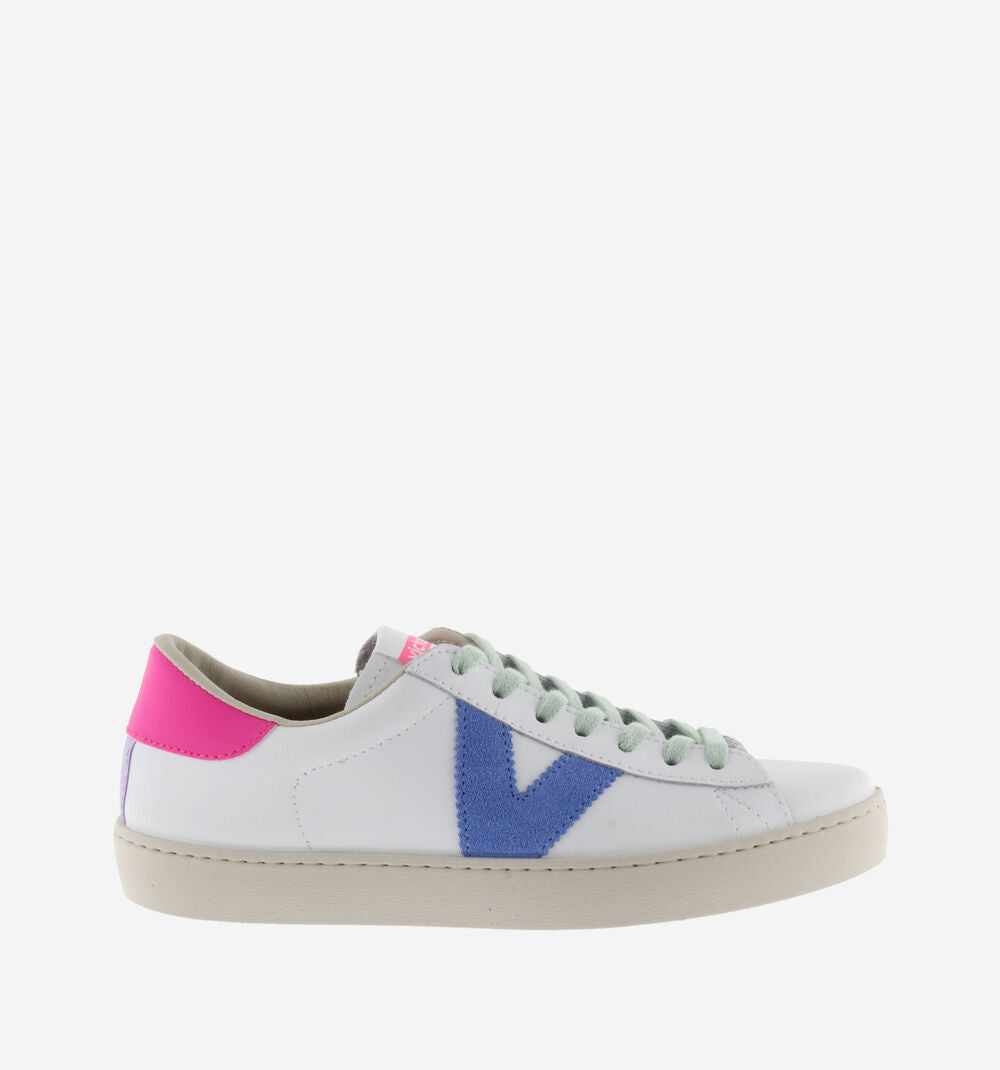 Victoria Berlin Leather & Neon Sneakers