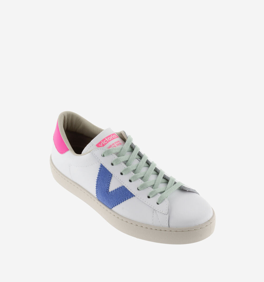 Victoria Berlin Leather & Neon Sneakers
