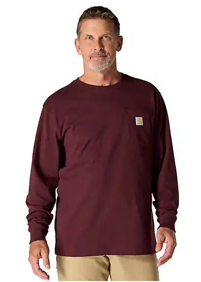 Carhartt Men's Loose Fit Heavyweight Long-Sleeve Pocket T-Shirt