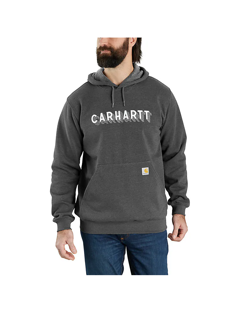 Carhartt Loose Fit Hooded Sweatshirt - Heather Grey