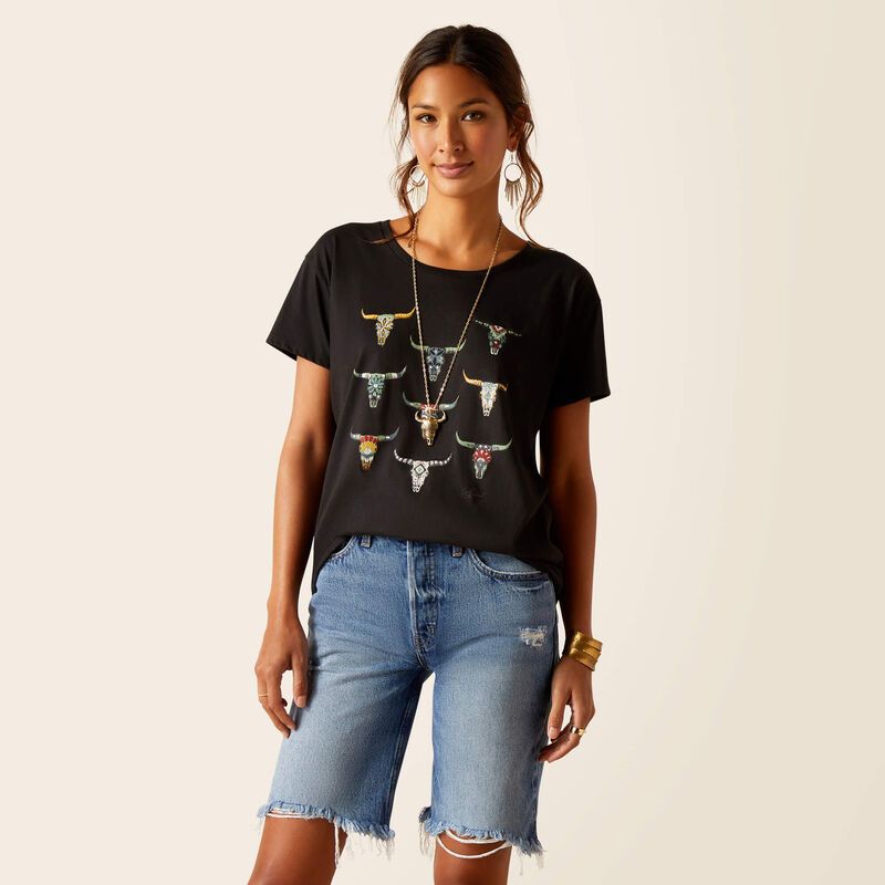 Ariat Women's Deco Skulls T-Shirt