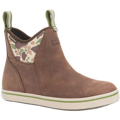 XtraTuf Men's 6-inch Leather Ankle Deck Boot