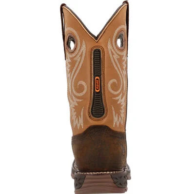 Georgia Boot Men's Carbo-Tec FLX 11-Inch Waterproof Alloy Toe Pull On Work Boot