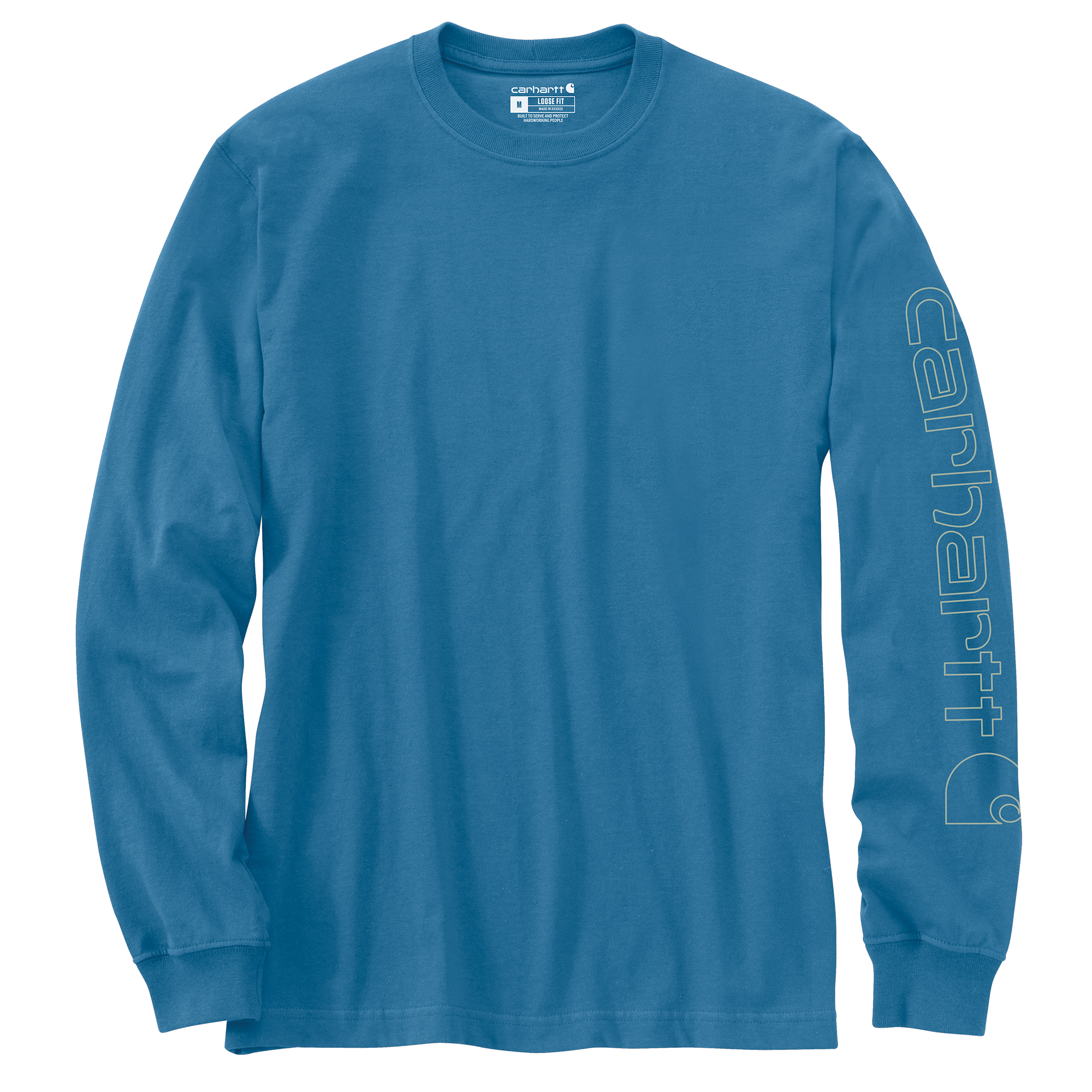 Carhartt Men's Loose Fit Heavyweight Long-Sleeve Logo Sleeve