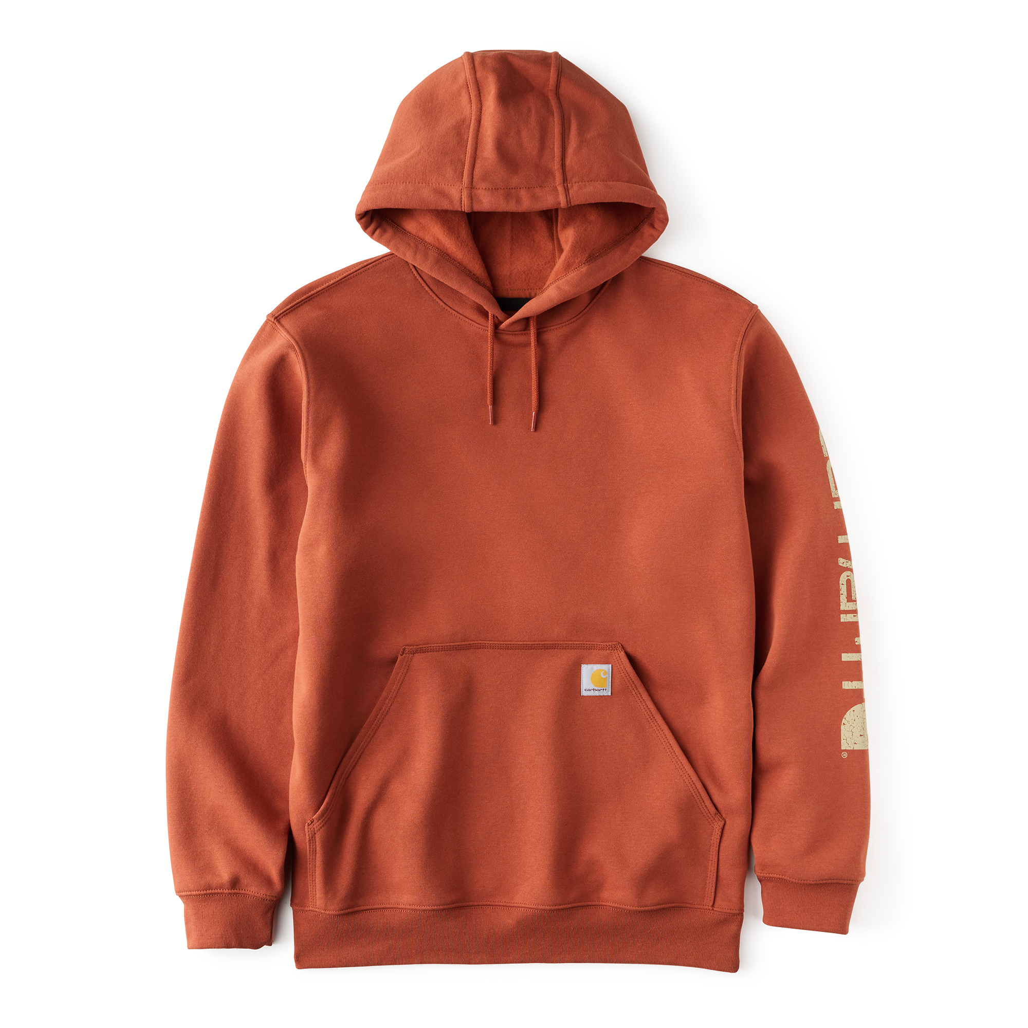 Carhartt Men's Loose Fit Midweight Logo Sleeve Graphic Hoodie