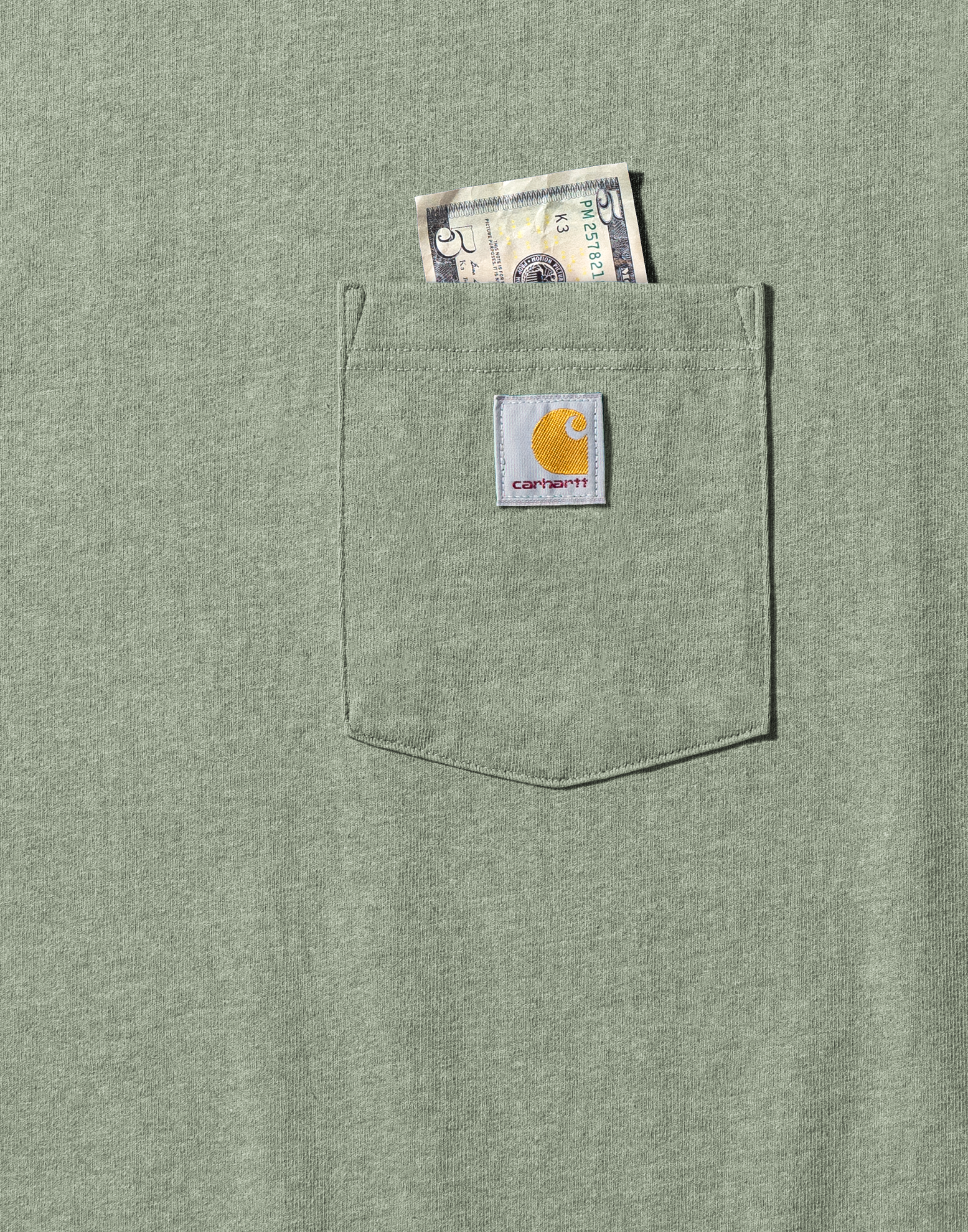 Carhartt Men's Loose Fit Heavyweight Short Sleeve Pocket T-Shirt - Sage