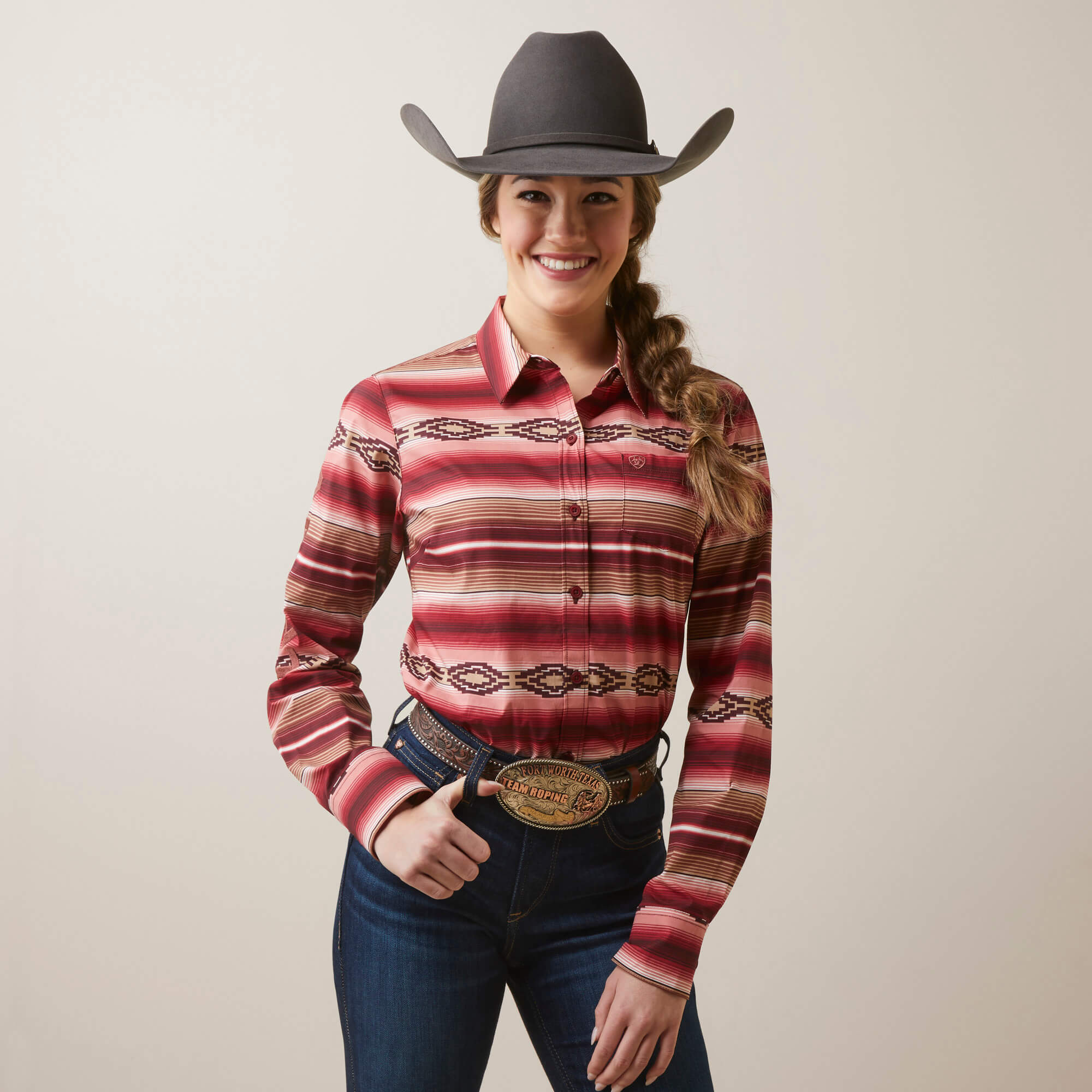 Ariat Women's Wrinkle Resistant Team Kirby Stretch Shirt