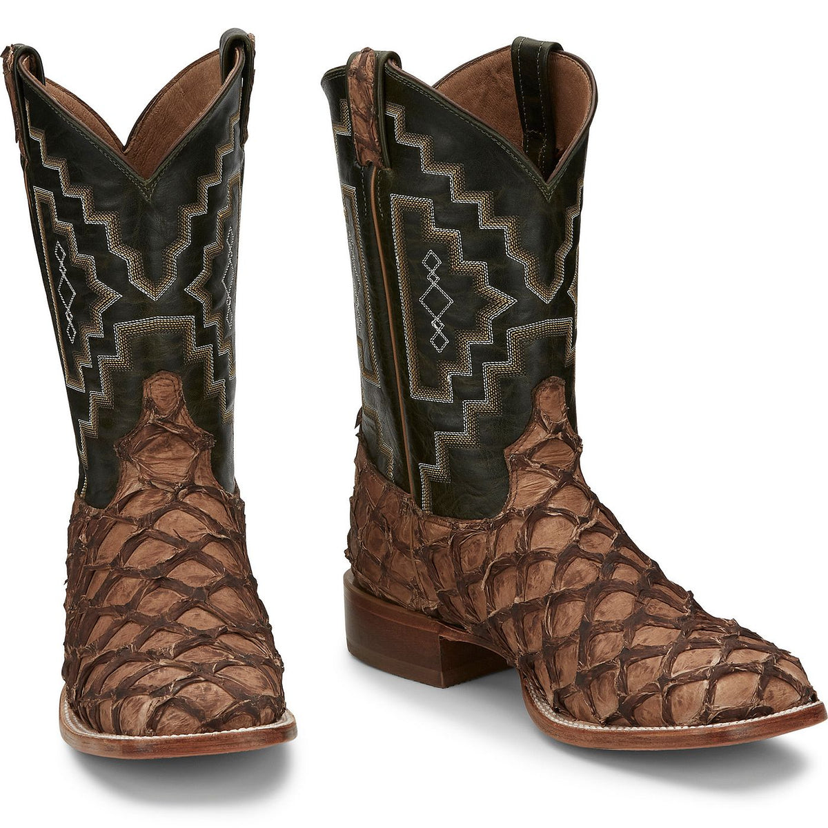 Tony Lama Leviathan 11-inch Pirarucu Exotic Western Boot