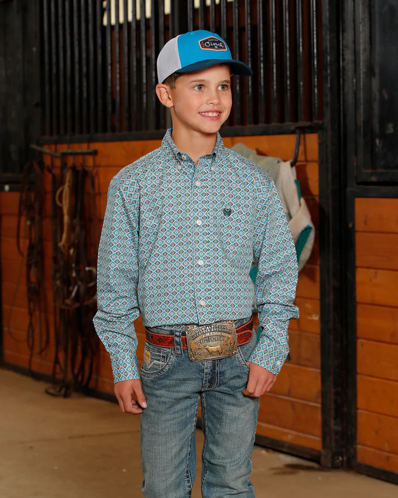 Cinch Boy's Button-Down Western Shirt