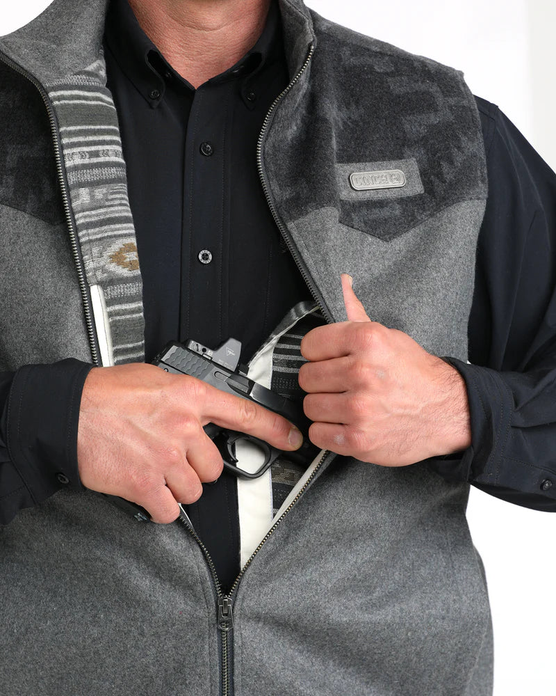 Cinch Men's Wooly Concealed Carry Vest