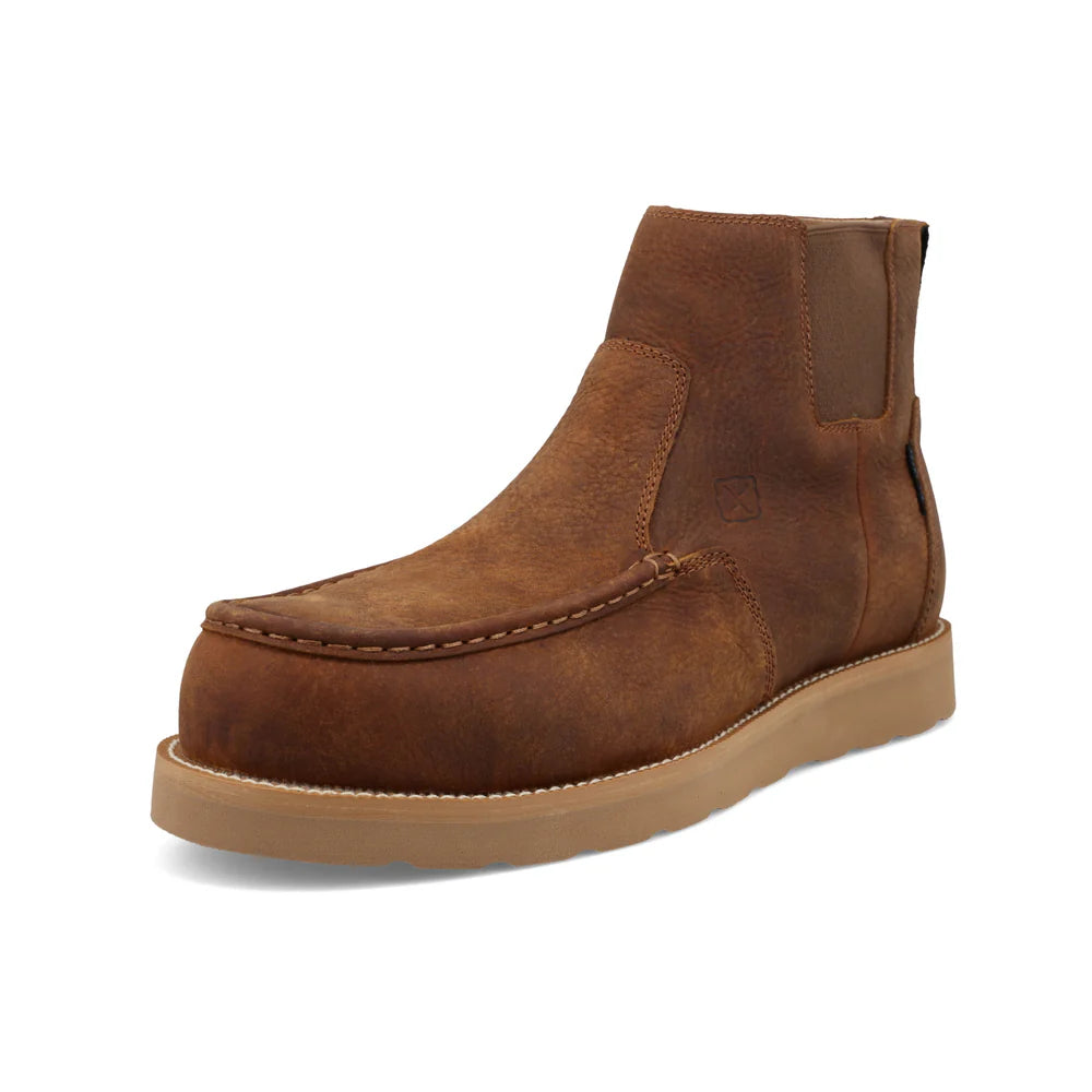 Twisted X Men's 6-Inch Work Chelsea Wedge Sole Boot