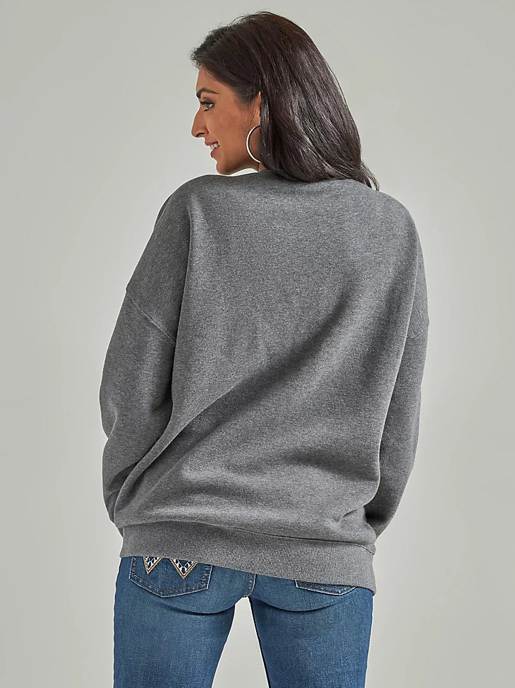 Wrangler Women's Retro Midnight Cowgirl Oversized Sweatshirt