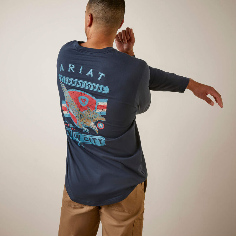 Ariat Men's Rebar Workman Union Eagle T-Shirt