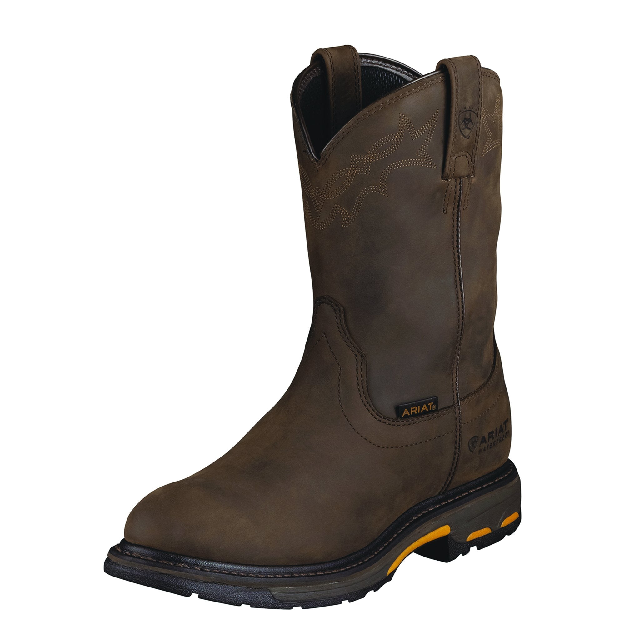 Ariat WorkHog Waterproof Work Boot - Oily Distressed Brown