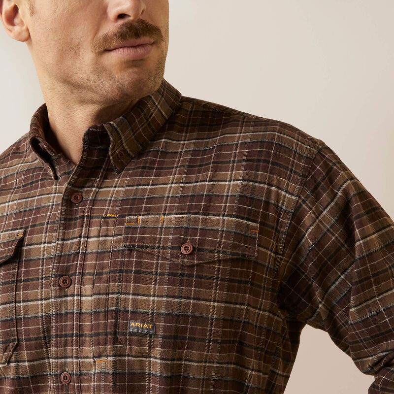 Ariat Men's Rebar Flannel DuraStretch Work Shirt